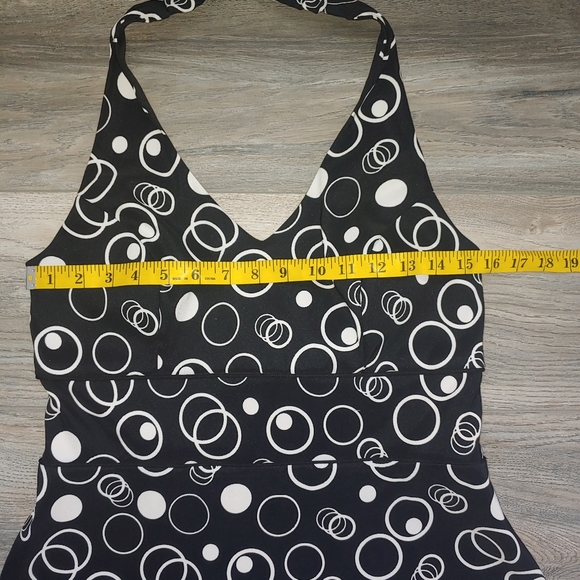 AB Studio black and white size 10 halter dress - Picture 11 of 13